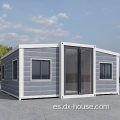 Casa de contenedor plegable expandible de 20 pies 40 pies